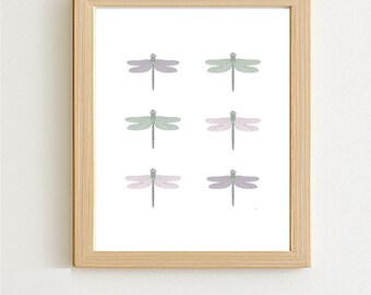 Whimsical - Dragonfly - Printable Artwork