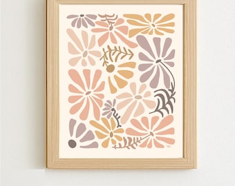 Floral - Printable Artwork - Dusty Rose