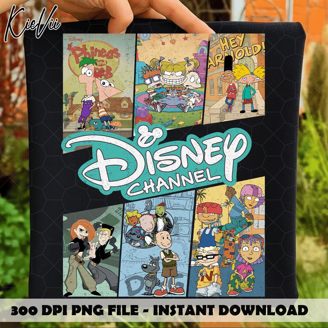 Disney Frame Work 90s Disney Channel Frame PNG, Retro TV Frame Design, Nostalgic Cartoon ...
