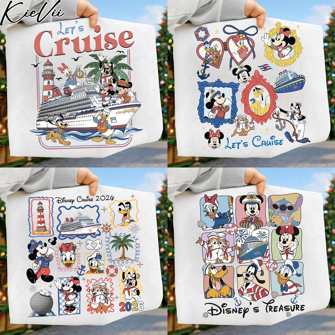 Disney Cruise 2026 Trip Bundle PNG Familien Urlaub Cruise Shirt Design ...