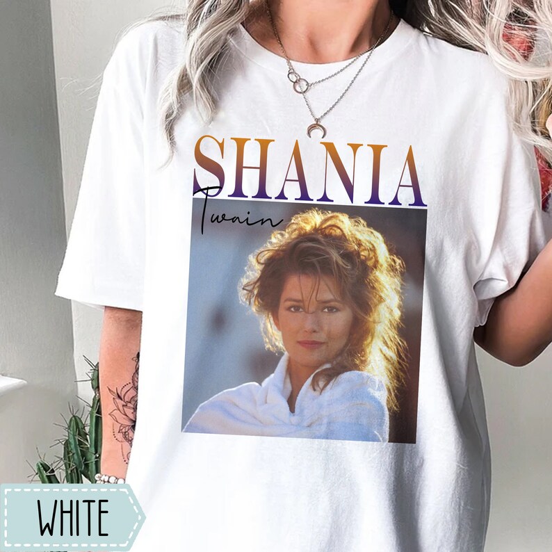 Shania Twain 90s Comfort Color Shirt Shania Twain Vintage Etsy