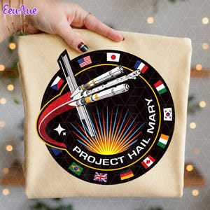 Project Hail Mary Movie Png Mission Patch | Ryland Grace Cosplay | Iron-On Patch
