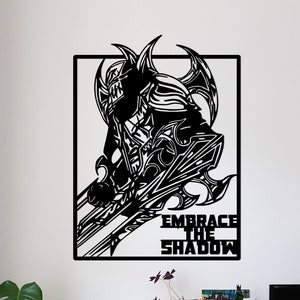 Zed Metal Wall Art, League of Legends Wall Decor, Zed Art, Lol, League of Legends Fan Art, Zed Fan Art, Metal Artwork, Metal Art