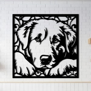 Dog Metal Wall Art, Dog Decor, Dog Home Decor, Animal Metal Wall Decor, Friendship Metal Wall Art, Animal Lover Gift, Housewarming Gifts
