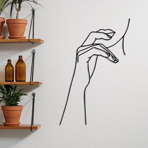 Self Confident Woman Metal Wall Decor, Metal Wall Decoration, Metal Art, Interior Design,Minimalist Line Art, Line Art, House Decor, Woman