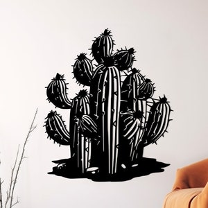 Kaktus Metall Wanddekor, Metall Kaktus Wandkunst, große Metall Wandkunst, Western Dekor, Wüstenkaktus, Wohnzimmer Dekor, Kaktus Liebhaber Geschenk