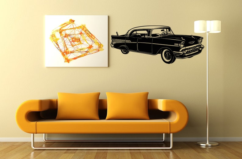 Illustration of Vintage Metal Decor With Pillows