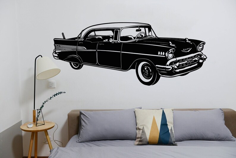 Classic Car Metal Wall Art Car Wall Art Vintage Car Living Etsy