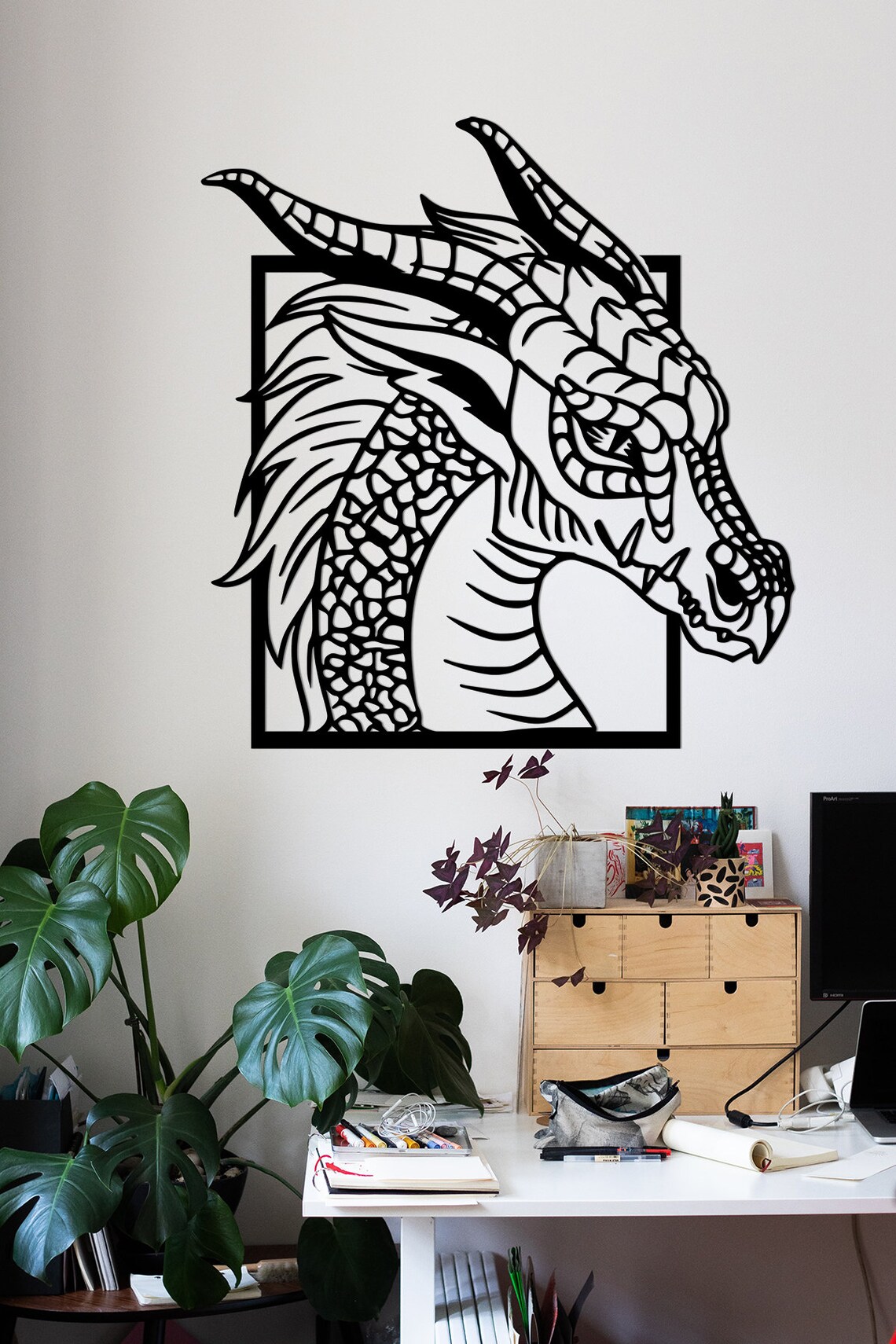 Dragon Head Metal Wall Art Dragon Metal Wall Art Dragon Wall Etsy