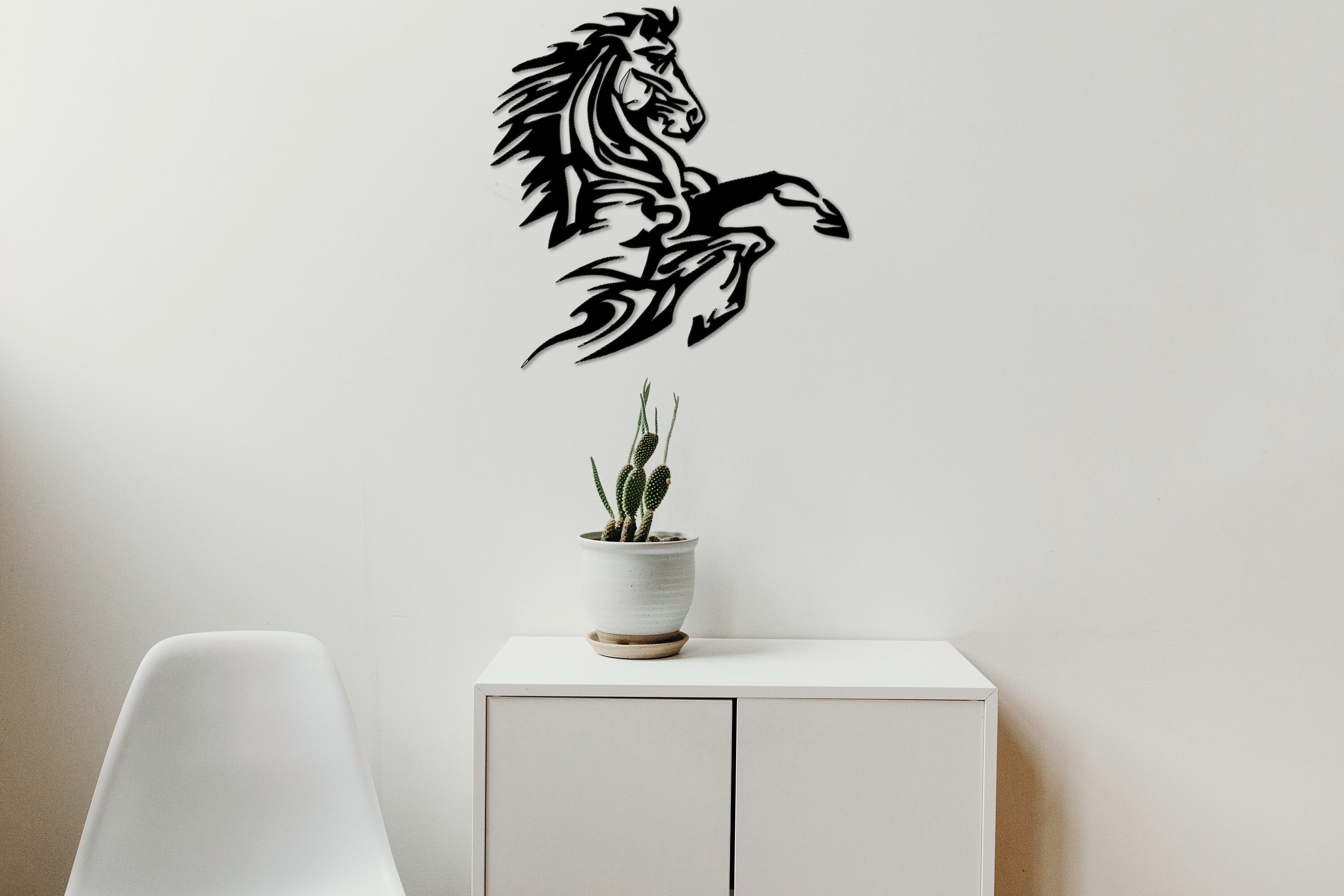 Horse Metal Wall Art, Animals Wall Art, Living Room Wall Decor, Bedroom