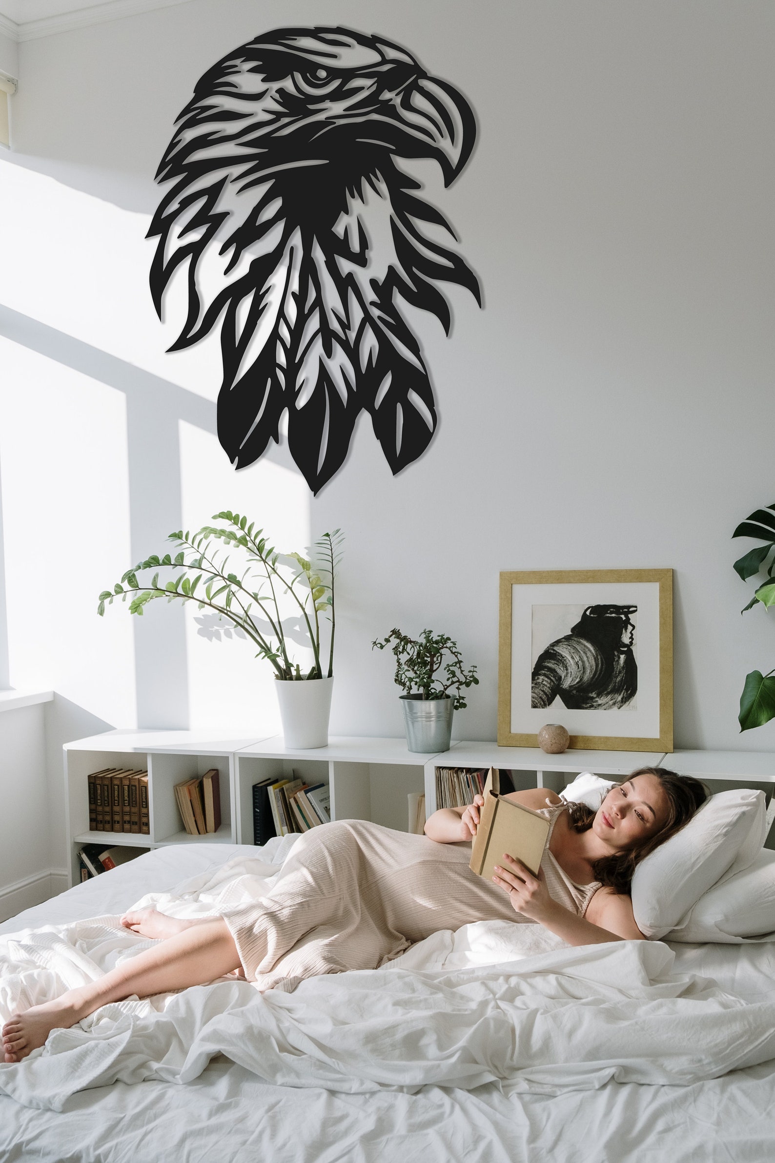 Eagle Metal Wall Art, Animals Wall Art, Living Room Wall Decor, Bedroom