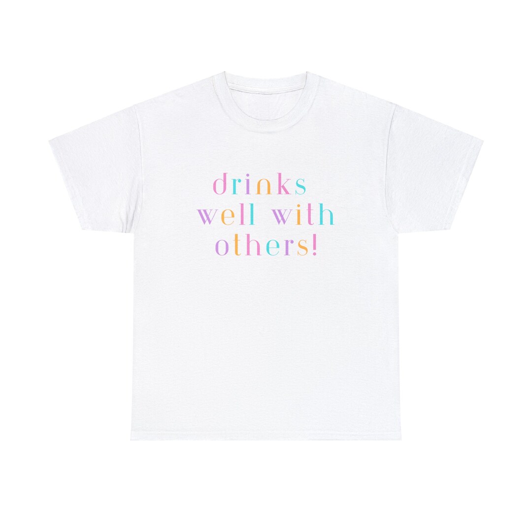 Island Trends Drink Well With Others Long Sleeve Performance T-Shirt - White