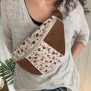 Sac banane - Sac banane femme - Sac femme - Sac bandoulière - Sac banane velours