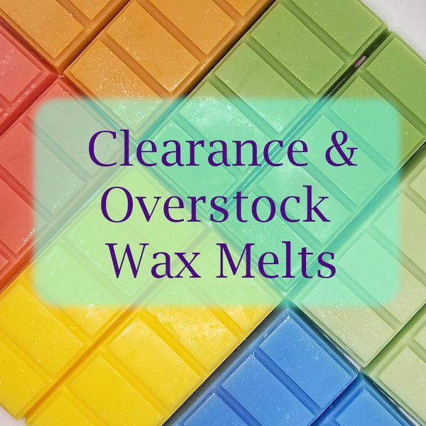 Clearance Wax Melts Waxidents, Variety Discounted Overstock Seconds Snap Bar