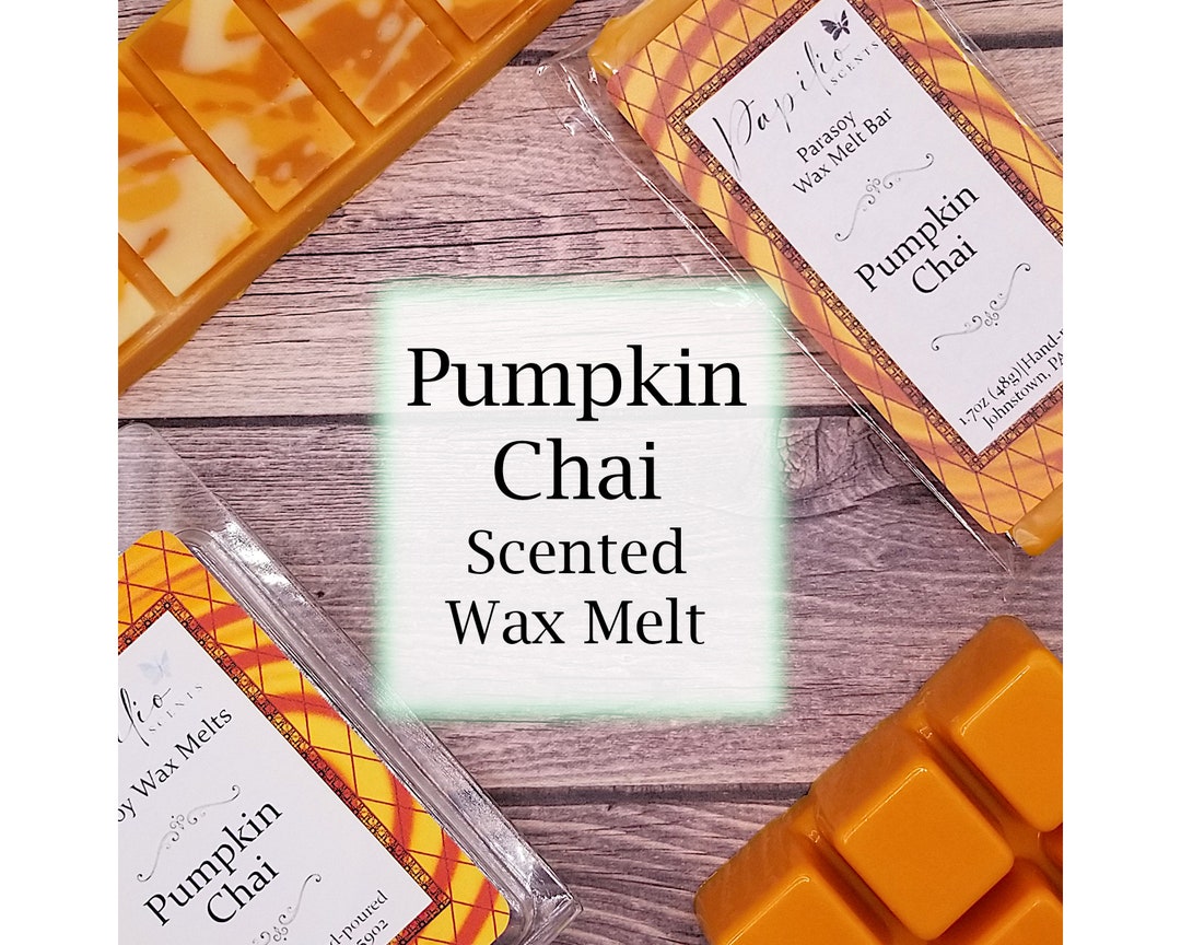 Pumpkin Chai Wax Melt Parasoy, Long Lasting Highly Scented Fragrance