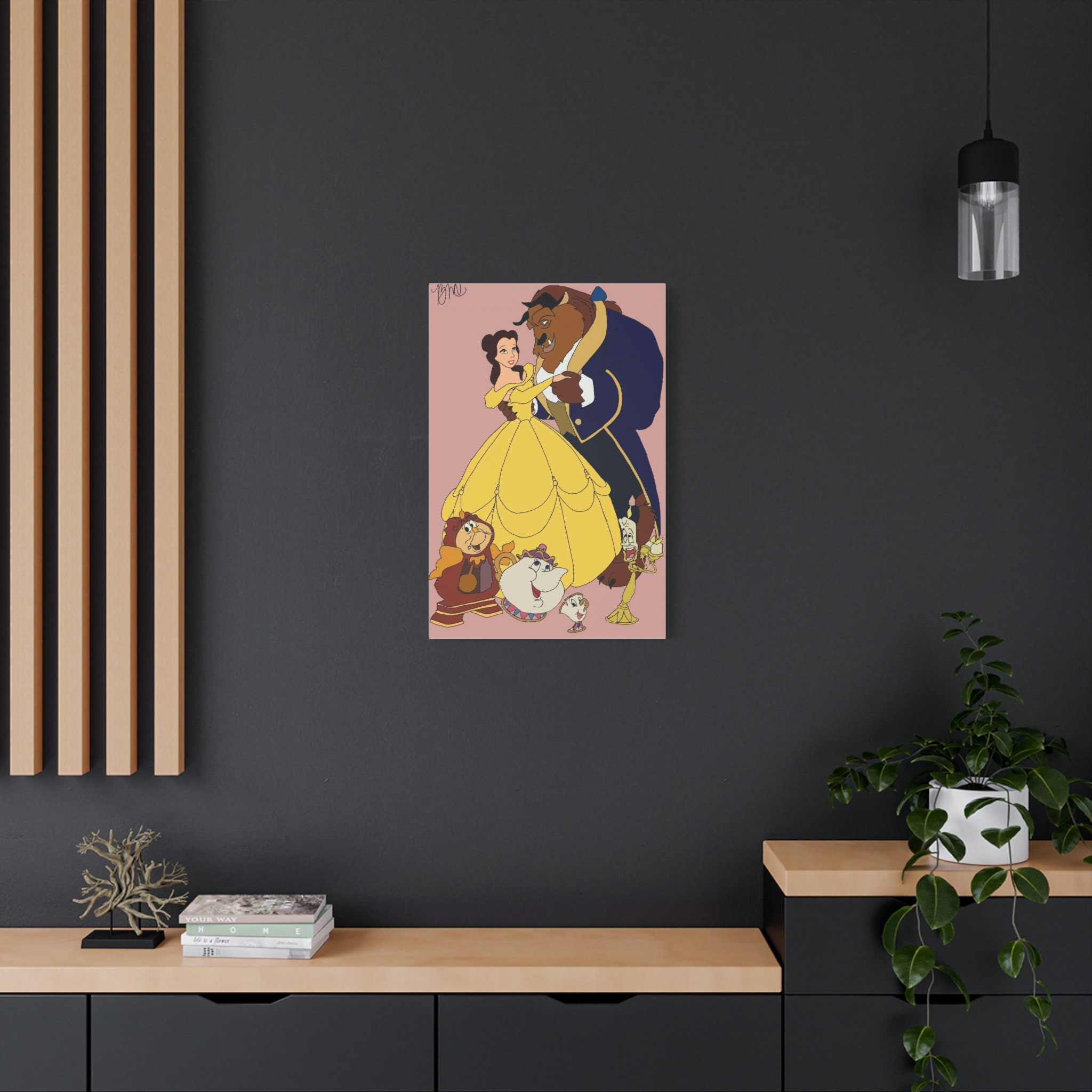 Beauty and the Beast Canvas - Etsy
