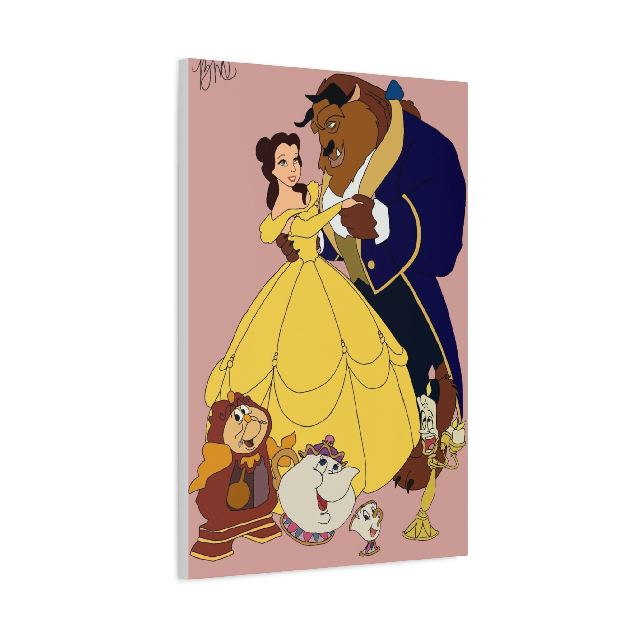 Beauty and the Beast Canvas - Etsy