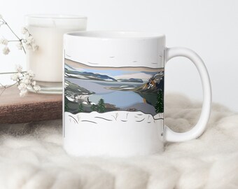 Canoe British Columbia Canada, Ceramic Coffee Mug, Gifts under 30, Free shipping