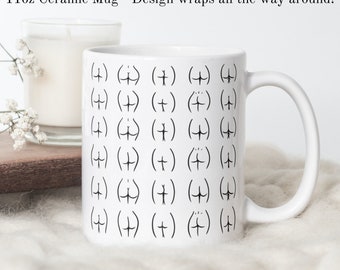 Booty Coffee Mug, Bum Mug, Butt Mug, Ceramic Mug, Gift for her, Feminist gift mug, Body positivity mug, Feminist coffee mug, Funny Feminist