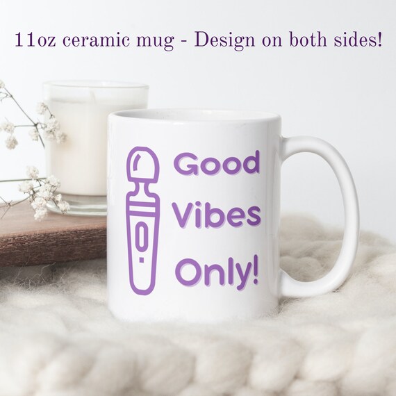 Good Vibes Only Coffee Mug - 11 Oz Or 15 Oz Ceramic Mug, Dishwasher & Microwave Safe, Funny Inspirational Gift