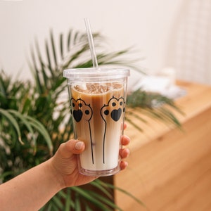 Clear Acrylic Tumbler With Lid and Straw - Etsy