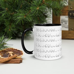 Boobie Coffee mug, boob gift mug, ceramic mug, gift for her, Feminist Mug, Body Positivity Mug, Feminist Gift Coffee Mug, Funny Feminist Mug