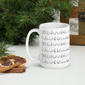 15 oz Boobie Coffee mug, boob gift mug, ceramic mug, gift for her, Feminist Mug, Body Positivity Mug, Feminist Gift Coffee Mug, Feminist Mug
