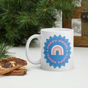 Happy Pride mug, LGBTQIA+ Mug, Gift for her, Gift for them, Queer mug, Pride gift, Pride month gift mug