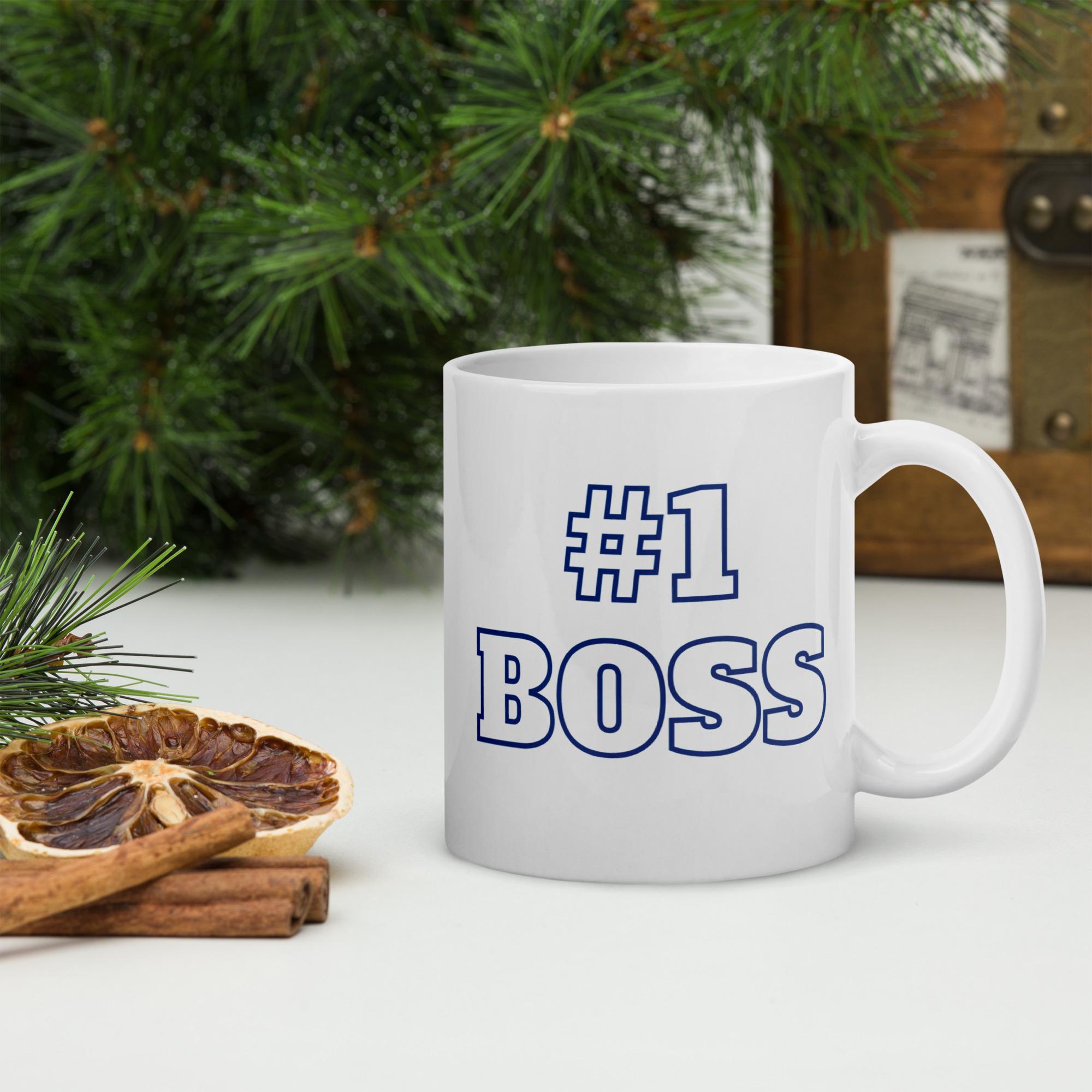 Number One Boss Mug, #1 Boss Coffee Mug, Gift for Boss, Best Boss