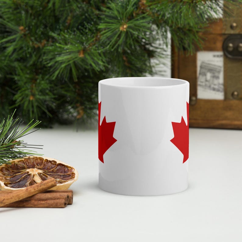 Tasse feuille d'érable rouge, tasse en céramique, tasse à café feuille canadienne, tasse patriotique, tasse de la fête du Canada, tasse du 1er juillet, cadeau d'été image 3