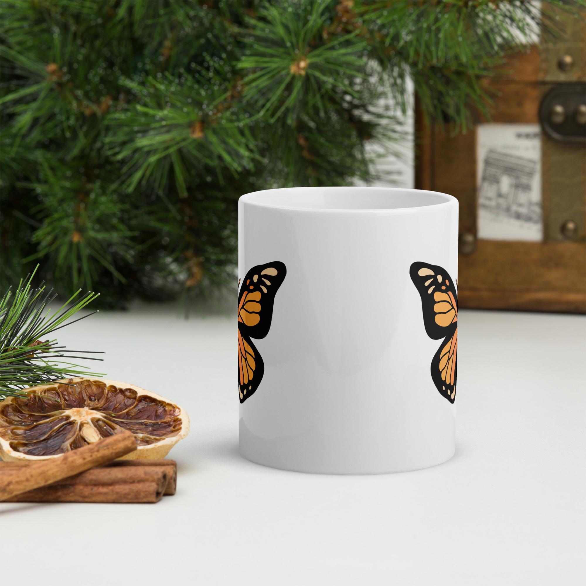 Monarch Butterfly Coffee Mug - 11 Oz Ceramic, Dishwasher & Microwave Safe, USA Printed - View #11