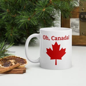 Oh Kanada Becher, Rotahornblatt Becher, Keramikbecher, Kanadische Blatt Kaffeebecher, Vaterländische Becher, Kanada-Tag Becher, 1. Juli Becher, Sommergeschenk
