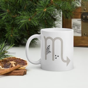 Scorpio mug, Zodiac sign mug, Scorpio symbol mug, gift for Scorpio, Constellation, Scorpio coffee mug, Horoscope mug gift, Scorpio tea mug