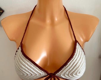 Haut de bikini au crochet