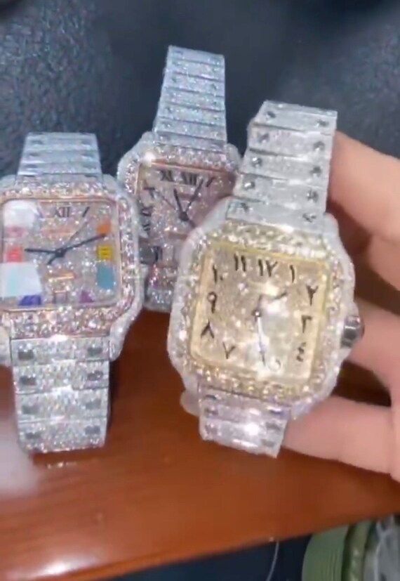 Cartier Customized Moissanite Iced 