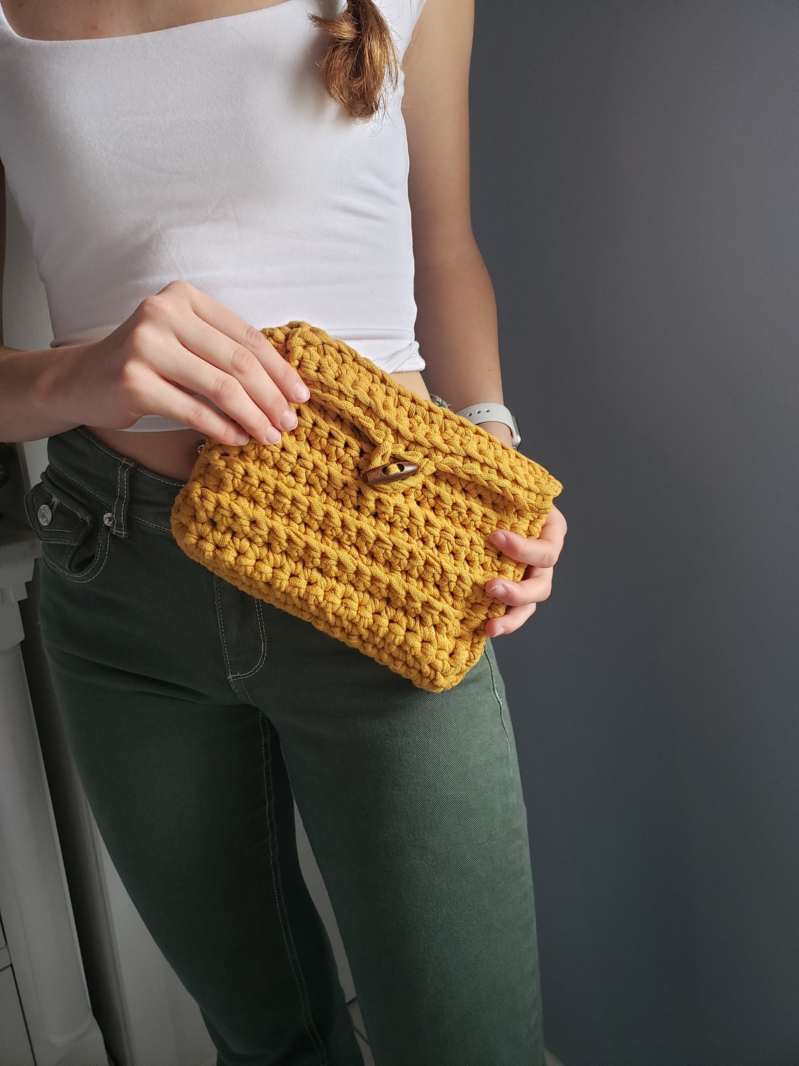 Summer Crochet Crossbody Bag main image 1