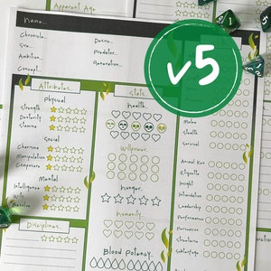 V5 Vampire The Masquerade Character Sheets Form Fillable | vtm v5 vampire colourful flames dark academia theme 8 page TTRPG Character bundle