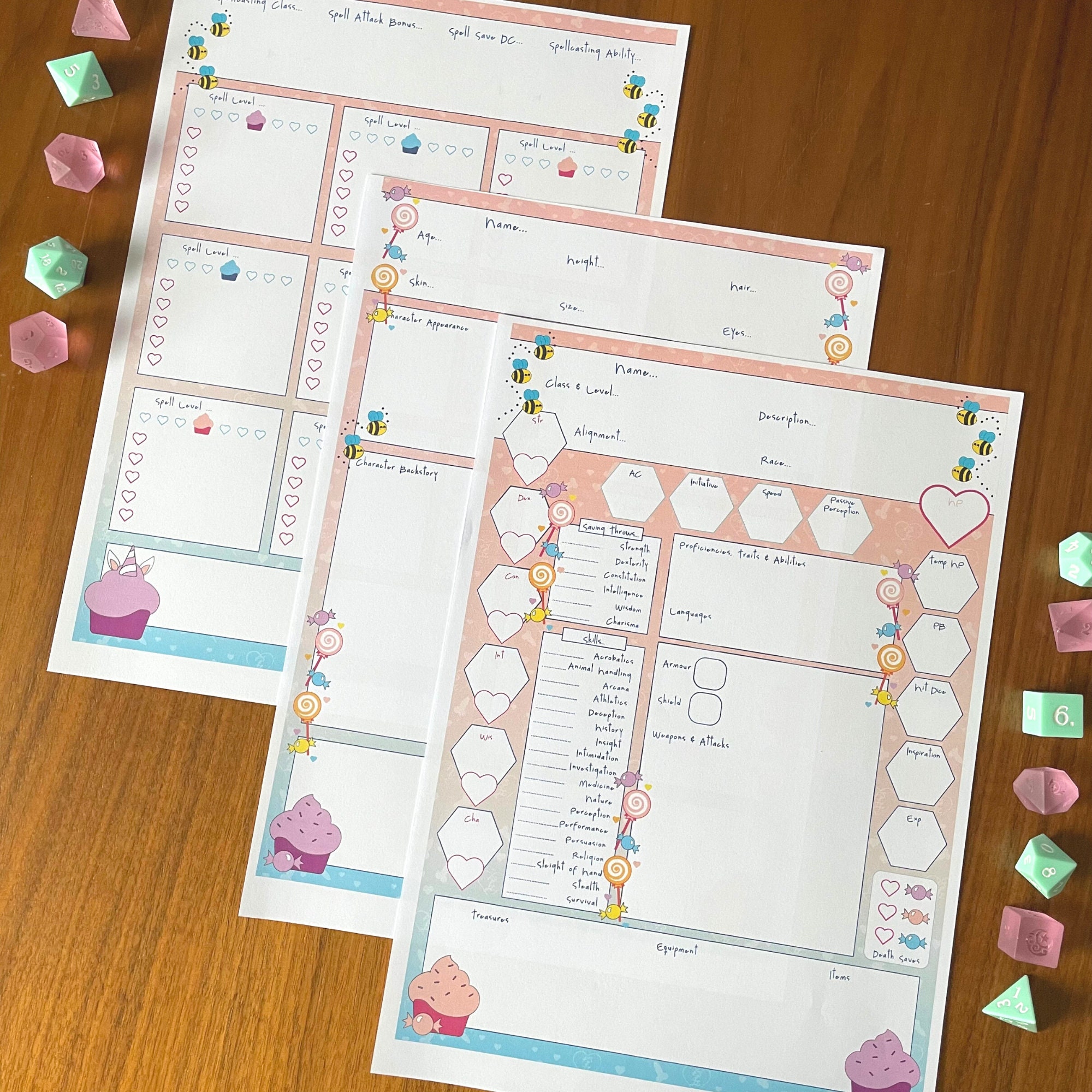 Jester Flash Card.pdf Critical Role Jester DND Character Sheet, Dungeons and Dragons 5e Pdf ...