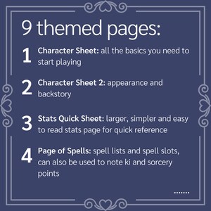 Critical Role DND 5e Character Sheets, Dungeons and Dragons Monster D&amp;D ...