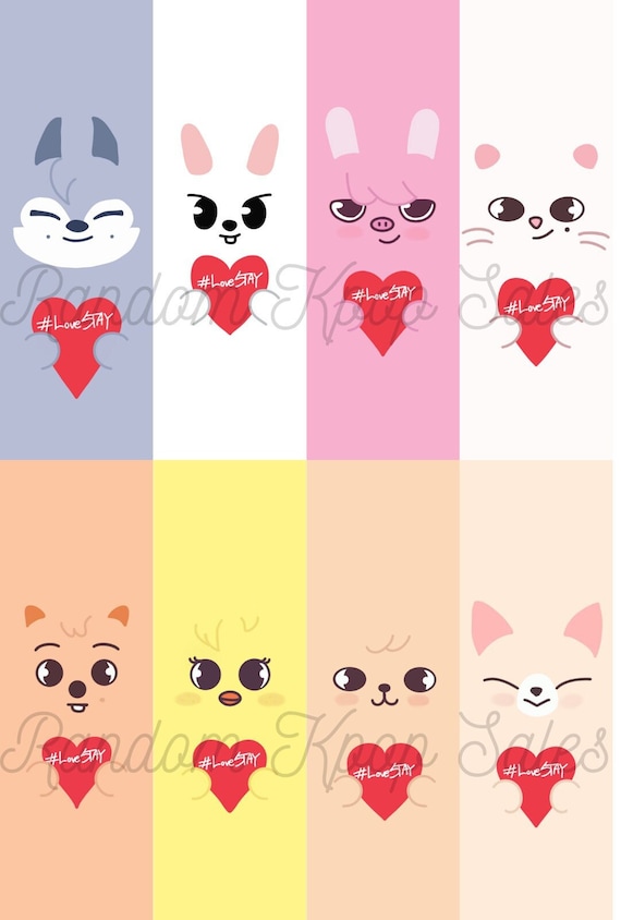 Fan Made Stray Kids SKZOO Love Stay Bookmarks - Etsy