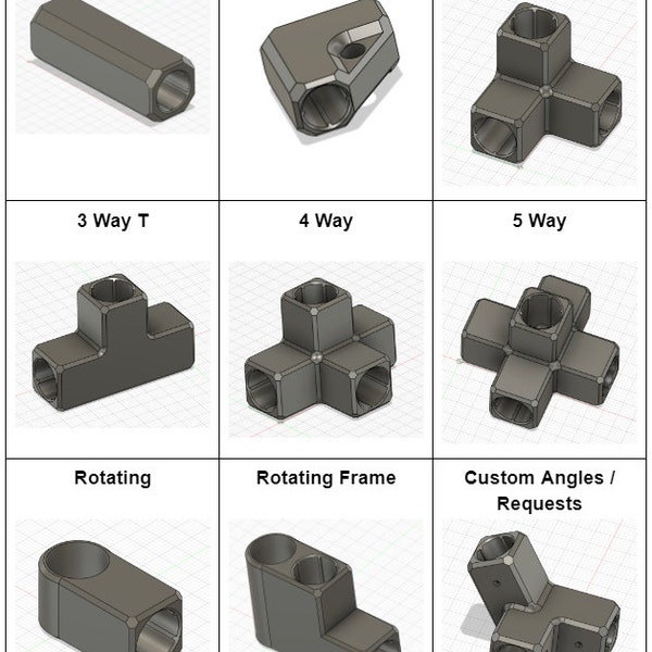 3/8 in Wooden Dowel Rod Connectors