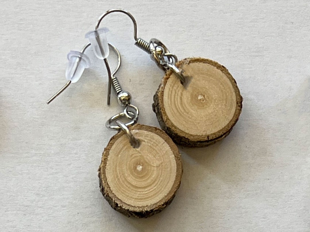 Ponderosa Pine Earrings natural Materials, Wood Earrings, Natural