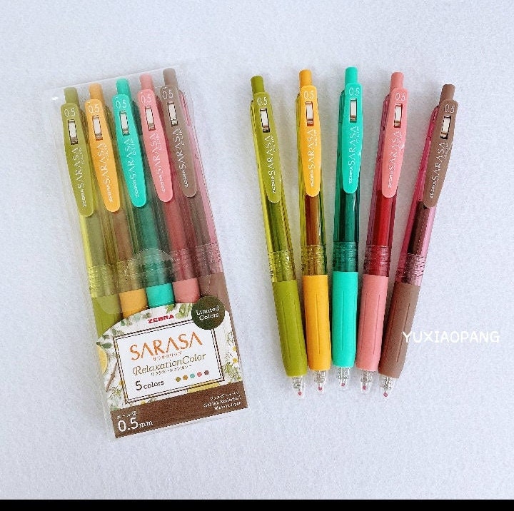 Zebra Pen Limited Edition Zebra SARASA Colorful Relaxation Etsy