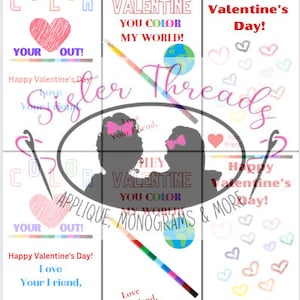 Color My World - Crayon - Valentine&#39;s Printable