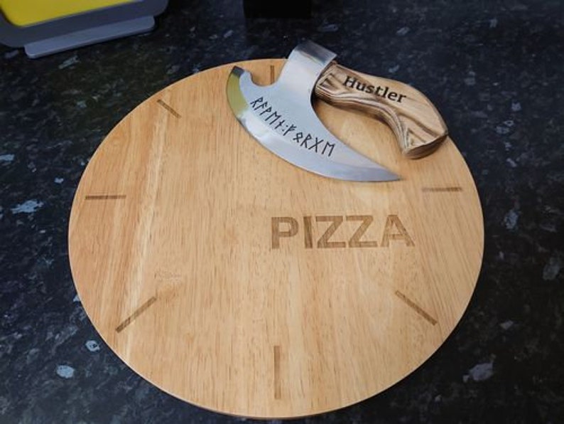 The Original Pizza Axe With Free Custom Engraving , Viking Pizza Cutter