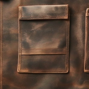 Customized Top Grain Leather Apron Butcher Apron BBQ Apron cooking Apron , Mothers Day Gift ...