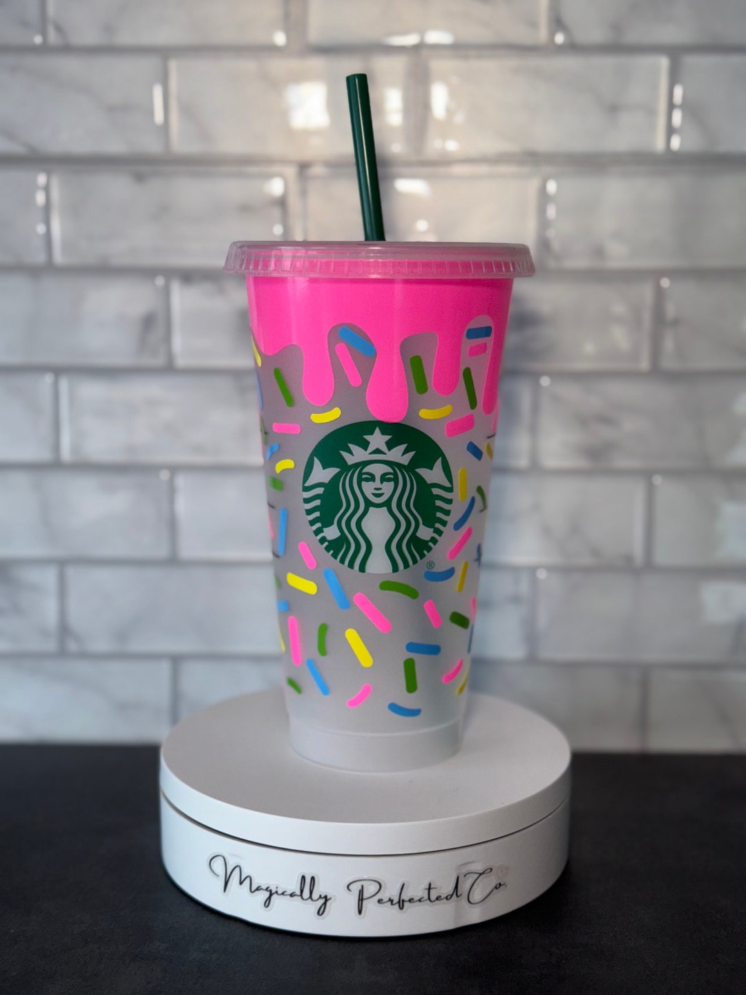 Sprinkle Cold Cup, Confetti, Personalize, Customize, Reusable Tumbler ...