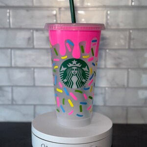 Sprinkle Cold Cup, Confetti, Personalize, Customize, Reusable Tumbler, Gift for kids, Custom Cups