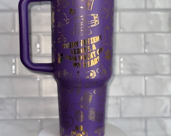 Veterinarian 40oz Tumbler: Animal Doctor Laser Engraved Travel Mug