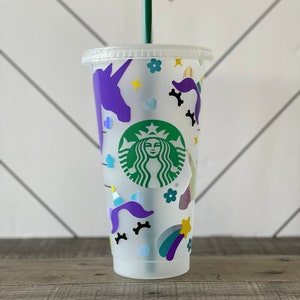 Unicorn Personalized Starbucks, Venti Cup, Iced coffee glitter, Starbu –  babecavedesignz